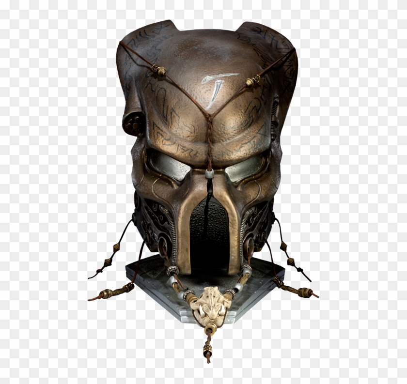 Predator Mask Png - Avp Elder Predator Masked Clipart #3236671