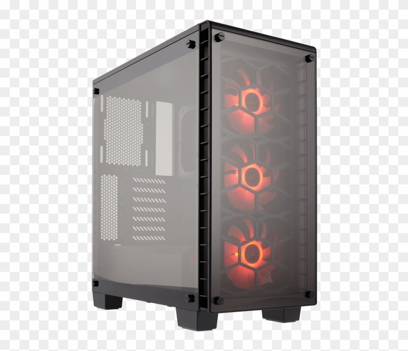 Crystal Series 460x Rgb Compact, Tempered Glass, No - Corsair Crystal Series 460x Clipart #3236896