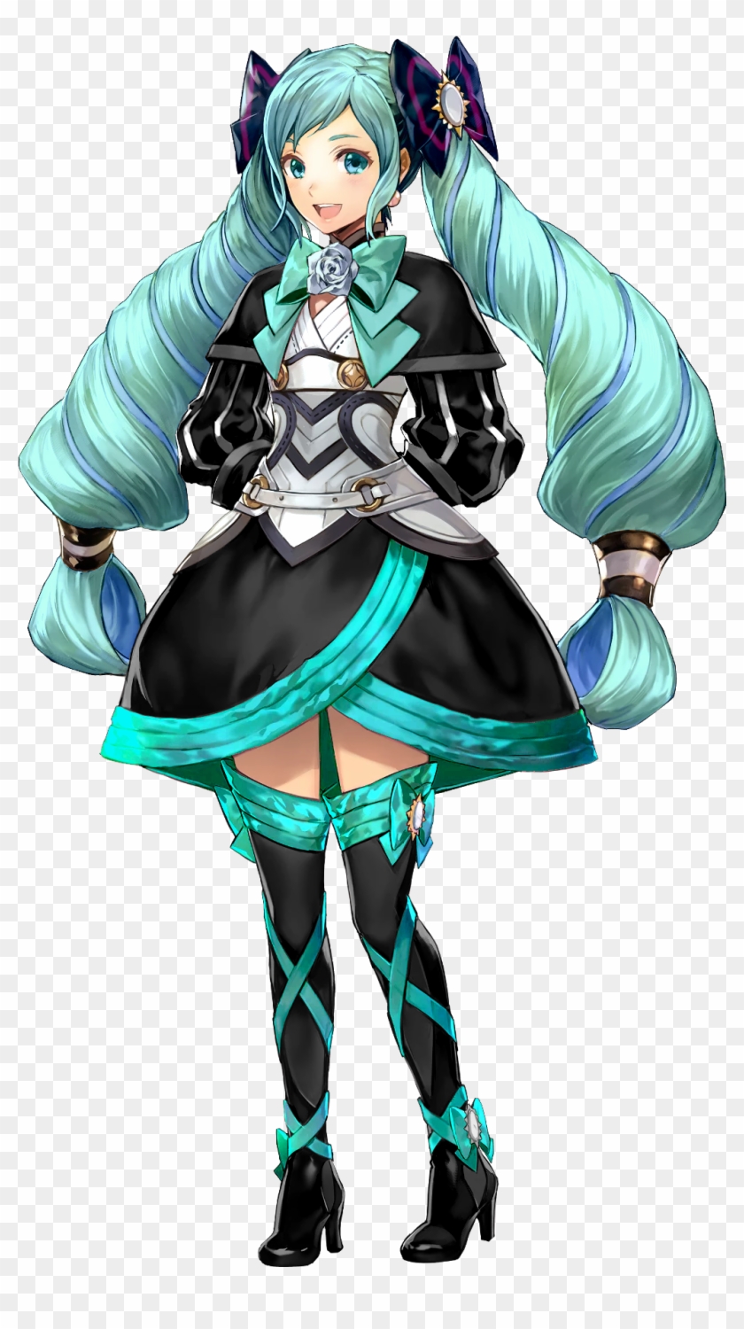 Art/fan Arti Recolored Elise To Look Like Hatsune Miku - Elise Fire Emblem Heroes Clipart #3237225