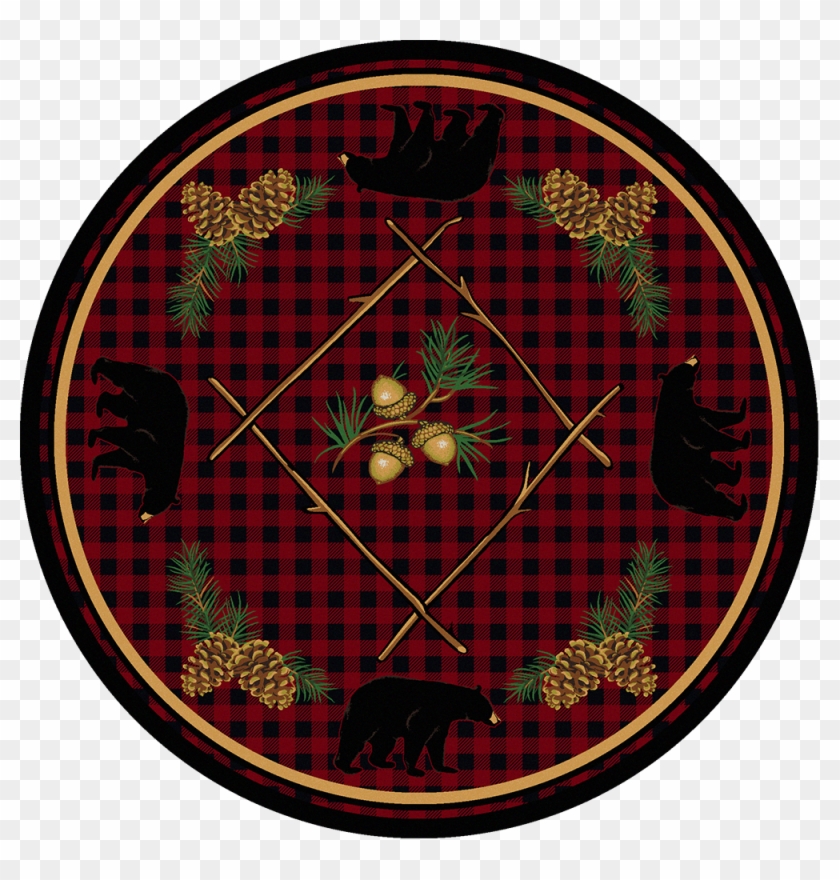 Deep Woods Round Rug - Circle Clipart #3237320