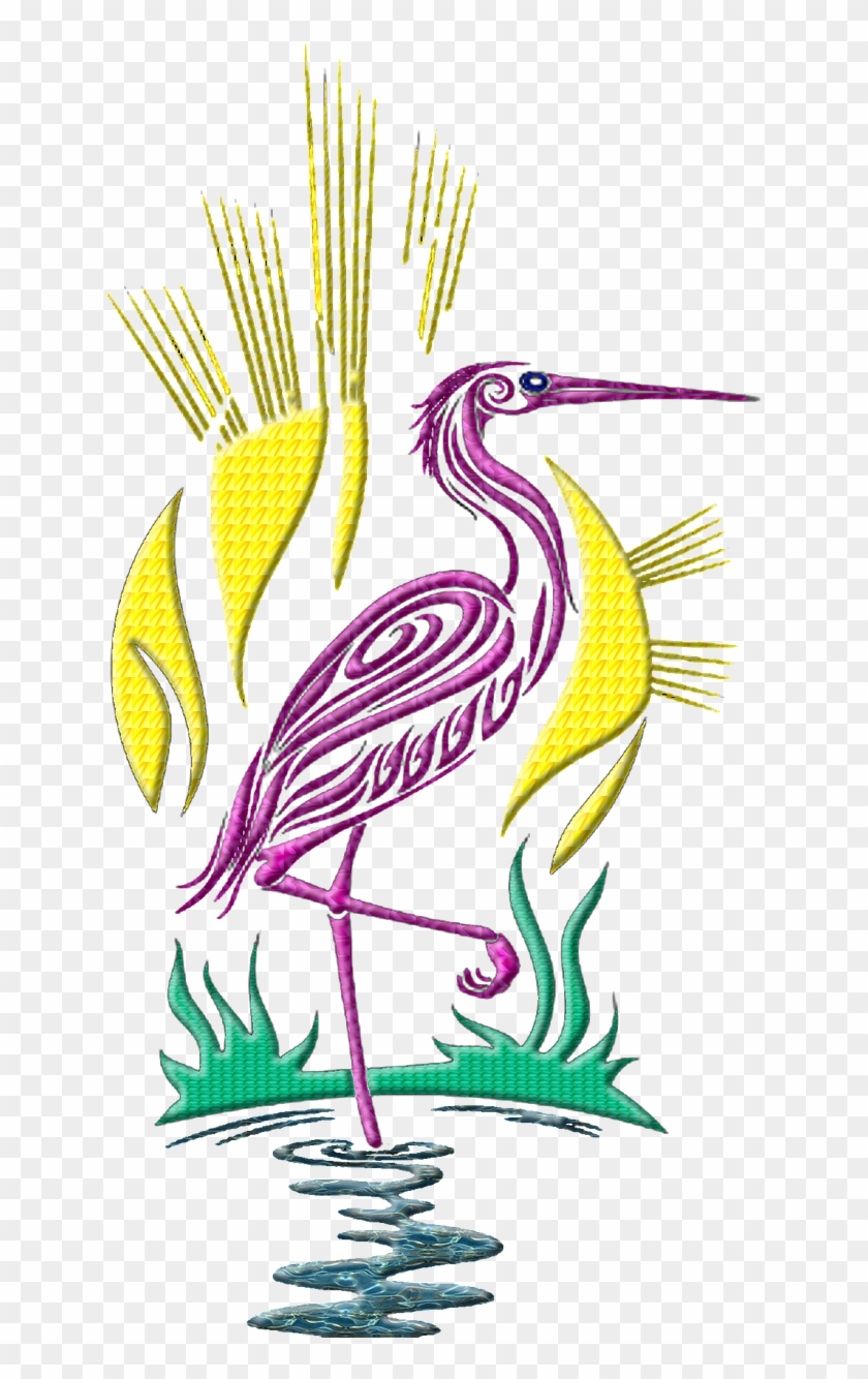 Flamingo Bird Nature Tropical Png Image - Heron Tattoo Clipart