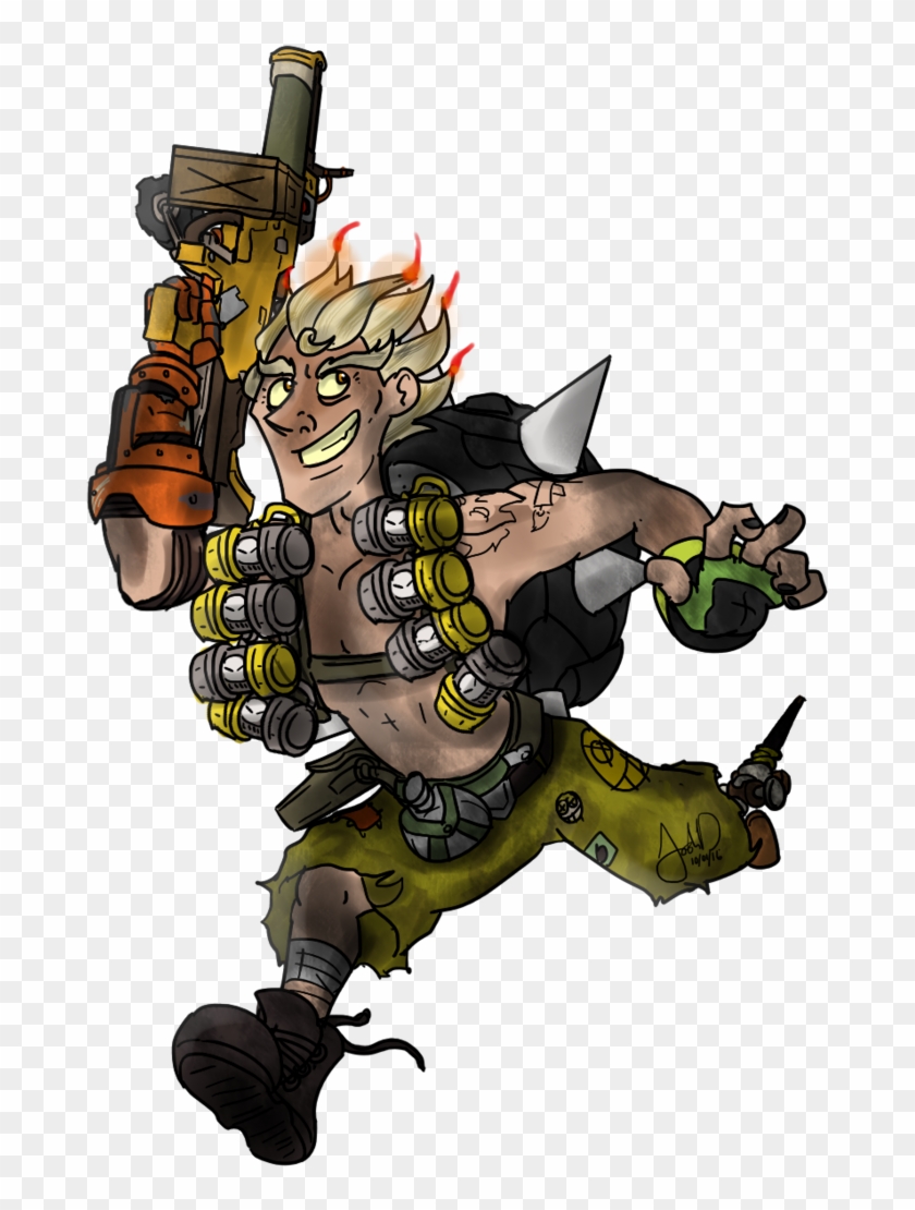 Junkrat Drawing Weapon - Cartoon Clipart #3238590