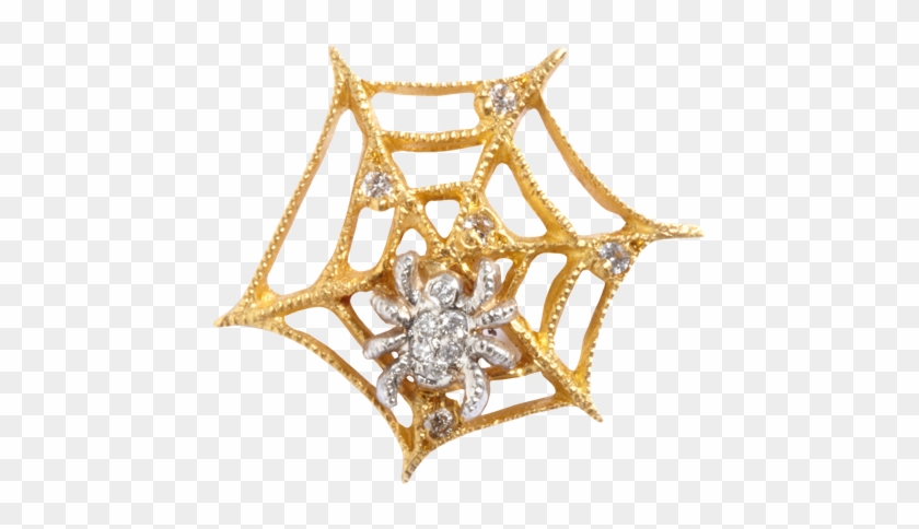 Cathy Waterman Diamond Spiderweb Stud Earrings - Spider Web Clipart #3238644