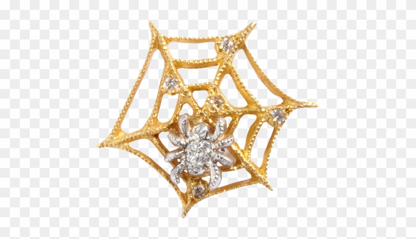 Cathy Waterman Diamond Spiderweb Stud Earrings - Spider Web Clipart