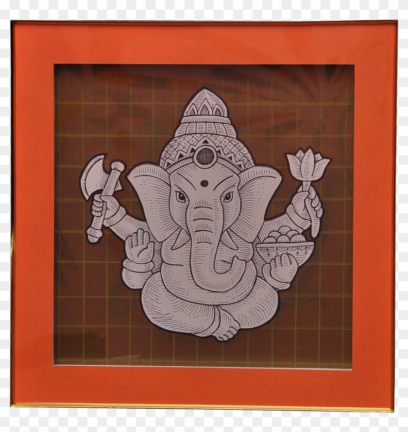 Lord Ganesha - Picture Frame Clipart