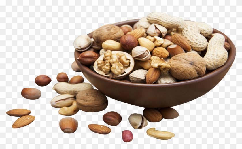 At The "coffee Shop" You Will Find Fresh Fruits, Whole, - Mixed Nuts In Bowl Png Clipart