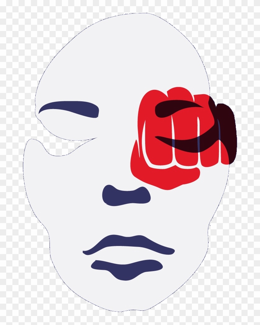A Russian Poster Urging Open Your Eyes - Domestic Violence Against Women Poster Clipart