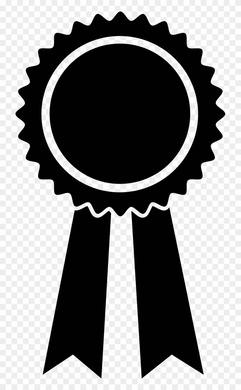Black Ribbon Icon Condolence Png Image - Award Clipart Transparent Png
