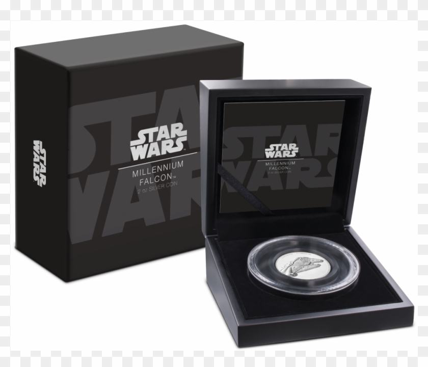 Silver Numis Star Wars Millennium Falcon™ Uhr 2019 - Death Star Gold Coin Clipart #3241059