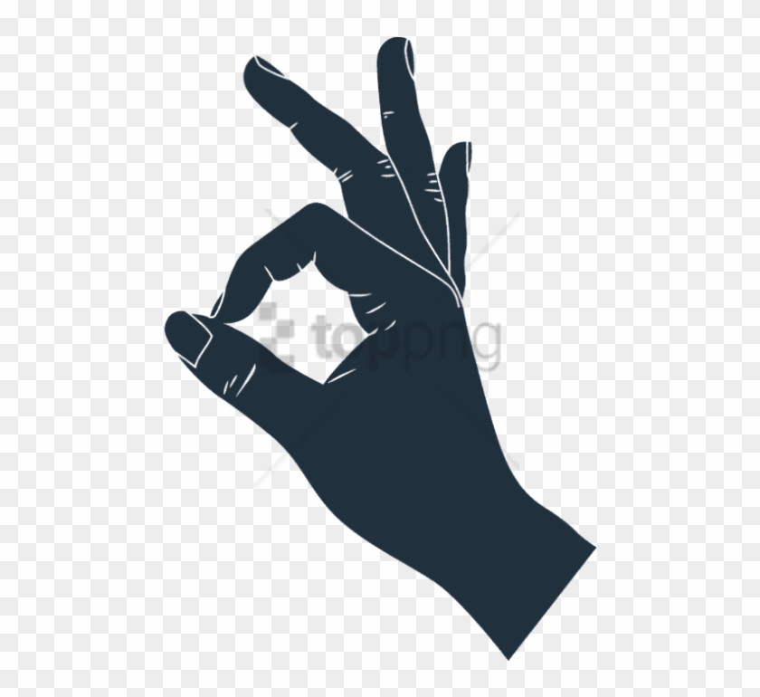 Free Png Icon Of A Hand Doing An Ok Sign - Music Clipart
