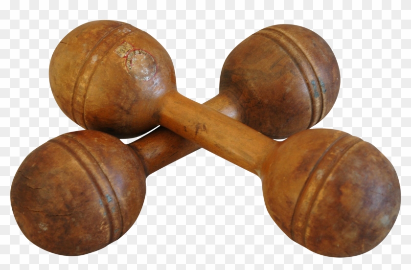 Graphic Royalty Free Stock Dumbbells Drawing Pair - Hardwood Clipart