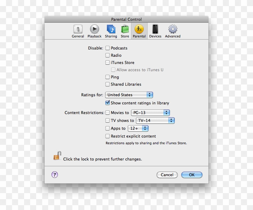 Configuring Itunes Parental Controls - Onyx Titanium Clipart #3241406