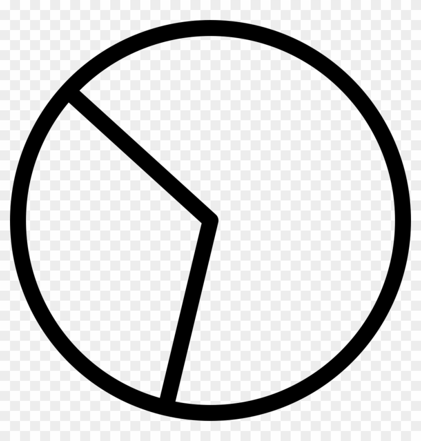 Circular Graphic Interface Symbol - Pie Chart Black And White Clipart