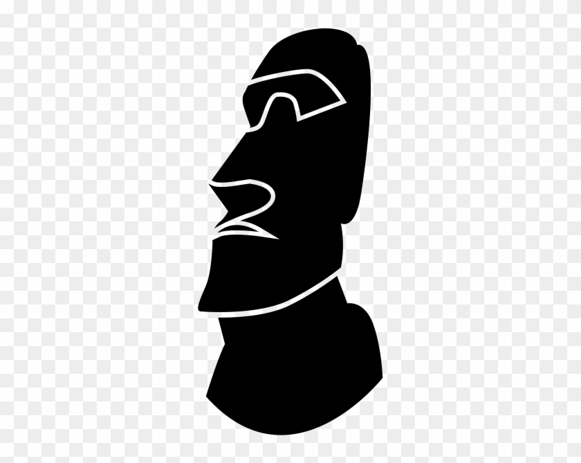 Moai - Moai Statue Head Icon Png Clipart #3241657