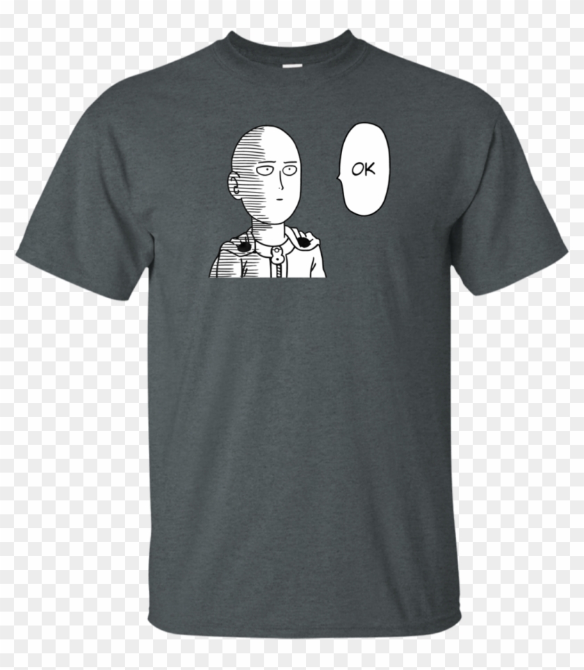 One Punch Man Ok Cotton T-shirt - T Shirt Stan Lee Excelsior Clipart #3242084