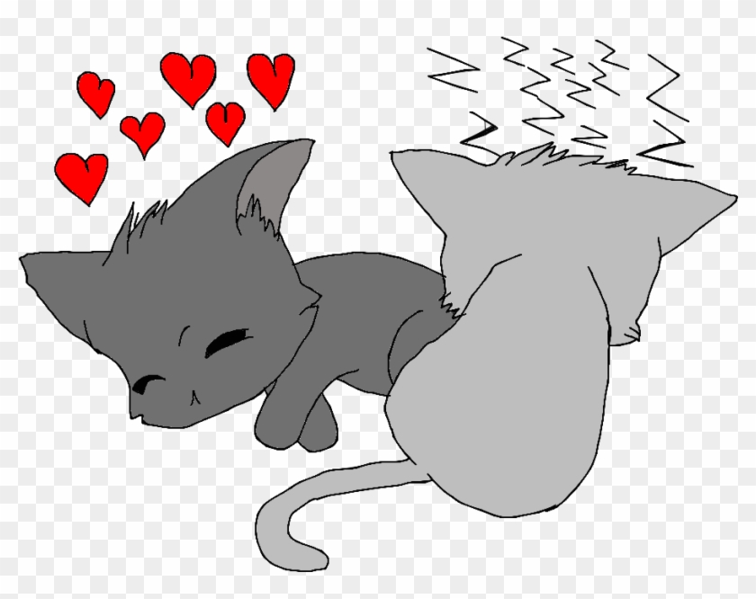 7 Kb, New, K-4146397415, Kitty On The Cloud - Cartoon Clipart