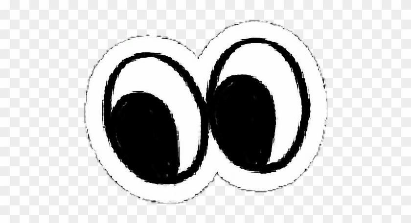 #tumblr #eyes #emoji #blackandwhite #ojos #mirada #remixit - Circle Clipart