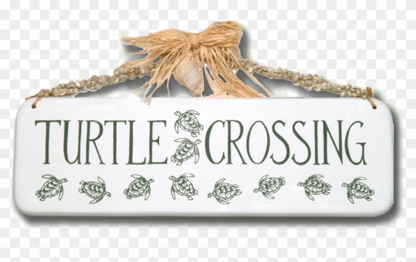Turtle Crossing Wooden Sign - Octopus Clipart