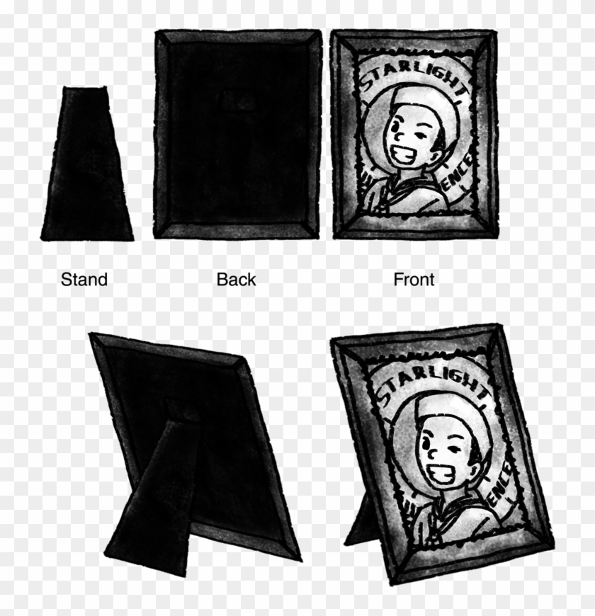 Bedside Picture Frame - Sketch Clipart #3242893
