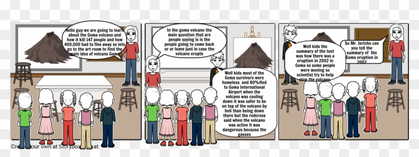 Goma Volcano - Cartoon Clipart