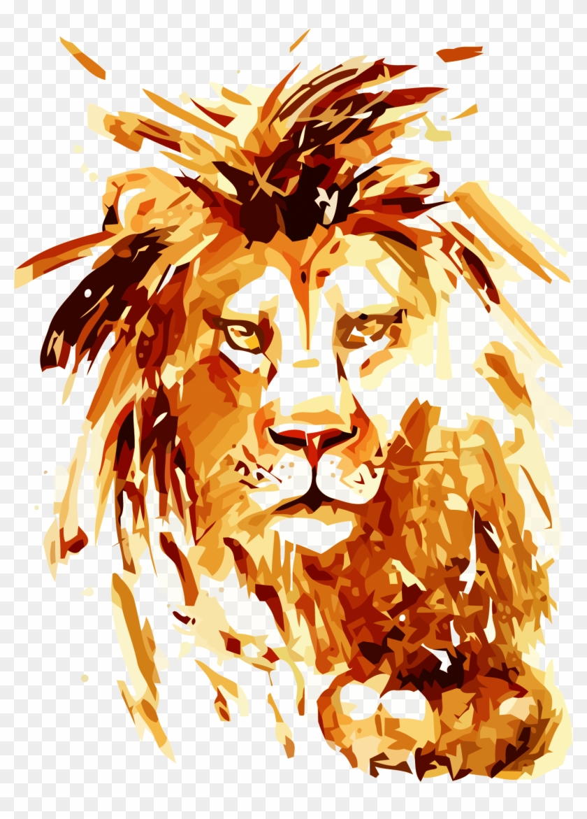 Lion Head Vector Png - Leao De Juda Png Clipart