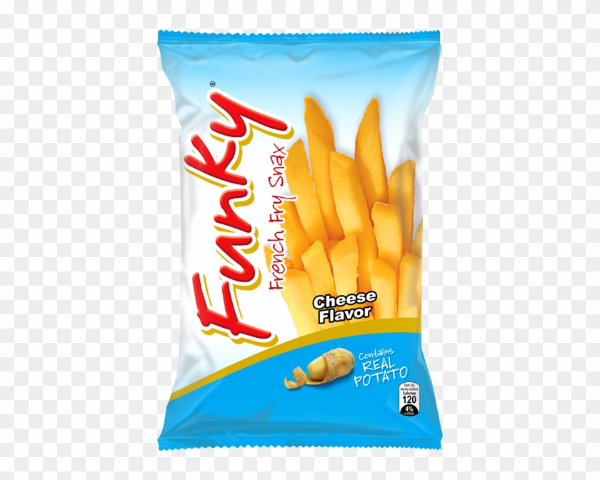 Funky Is A Crunchy French Fry Shaped Potato Snack That - Funky French Fry Snax Clipart #3243950