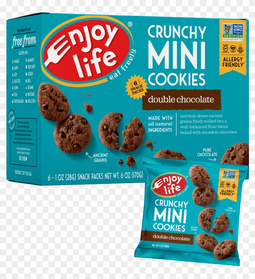 Crunchy Mini Cookies - Enjoy Life Mini Cookies Clipart