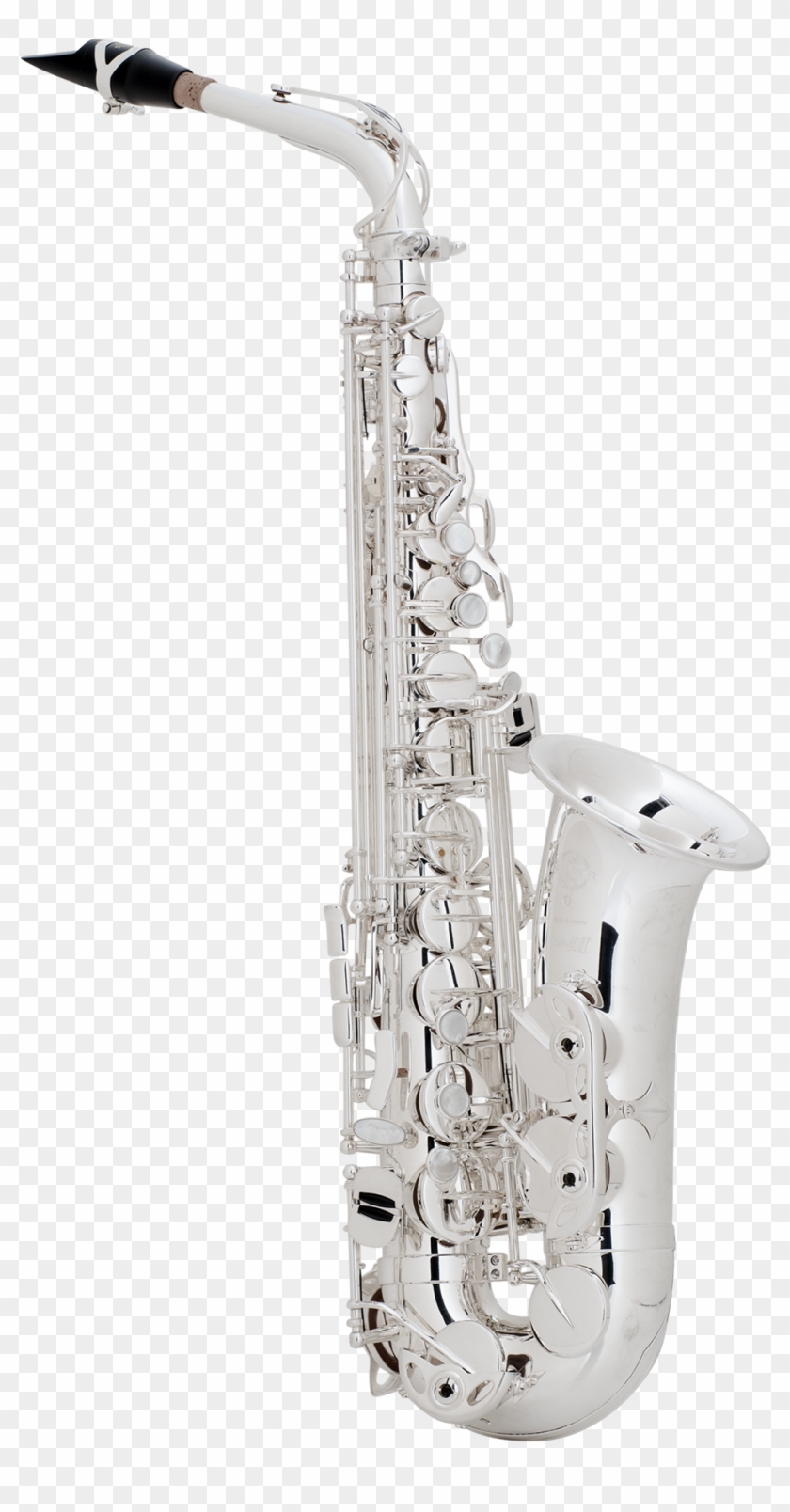 Selmer Paris Professional Model 62js Alto Saxophone - White And Silver Saxophone Clipart