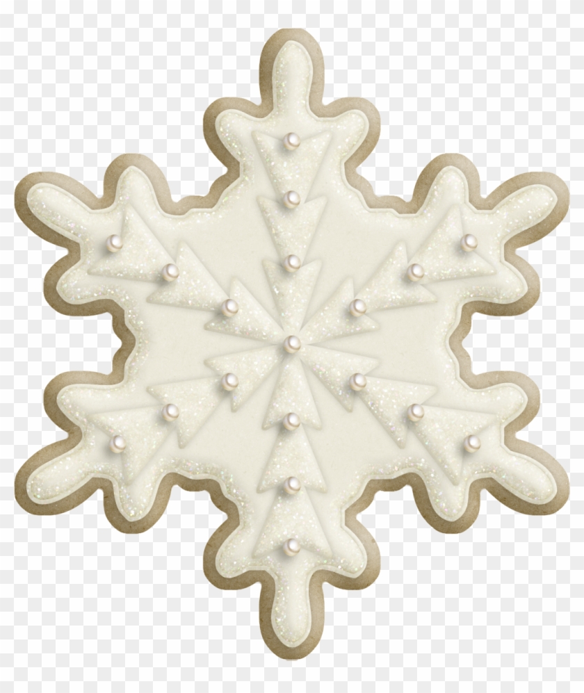 Snowflake Cookies, Christmas Cookies, Candy Brown, - Christmas Day Clipart
