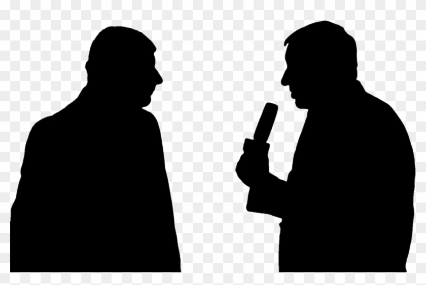 Reporter Png - Interview Silhouette Clipart