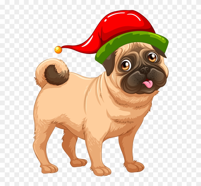 Bleed Area May Not Be Visible - Cartoon Pug Transparent Background Clipart #3244815