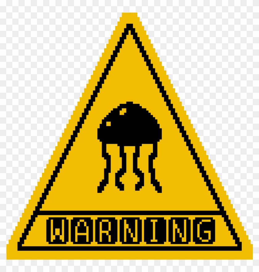 Jellyfish Warning - Under Construction Sign Vector Clipart #3245193