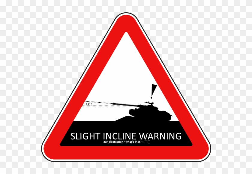 Incline Warning - Traffic Sign Clipart #3245197