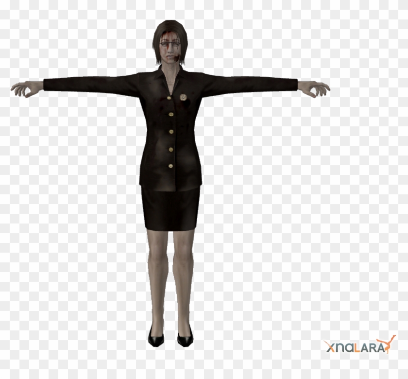 Office Zombies Png - Resident Evil Female Zombie Clipart