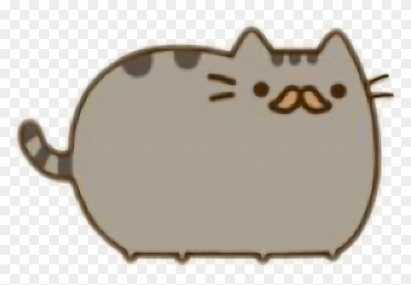 Moustache Cat Freetoedit - Pusheen Cat Clipart #3245738