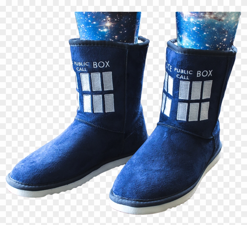 Tardis Boot Slippers - Snow Boot Clipart