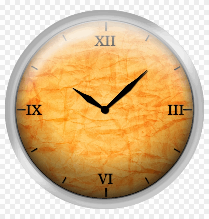 High Resolution Old Paper Background - Wall Clock Clipart