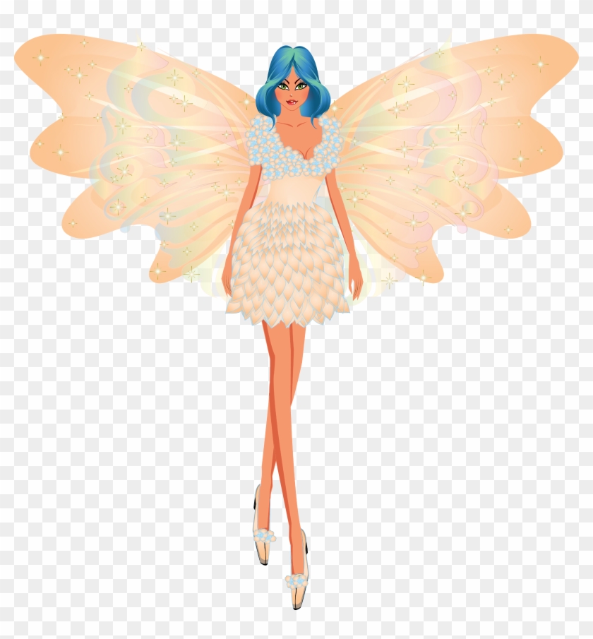 Butterfly Clipart Fairy - Fairy - Png Download