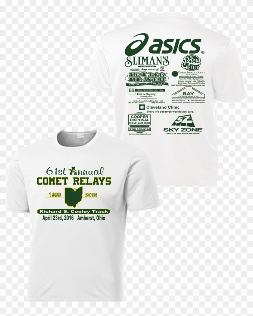 Comet Relays Performance Tee - Asics Clipart