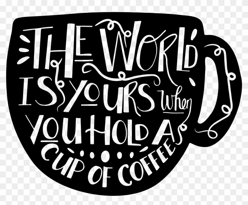 Coffee Vinyl Png - Calligraphy Clipart #3246813