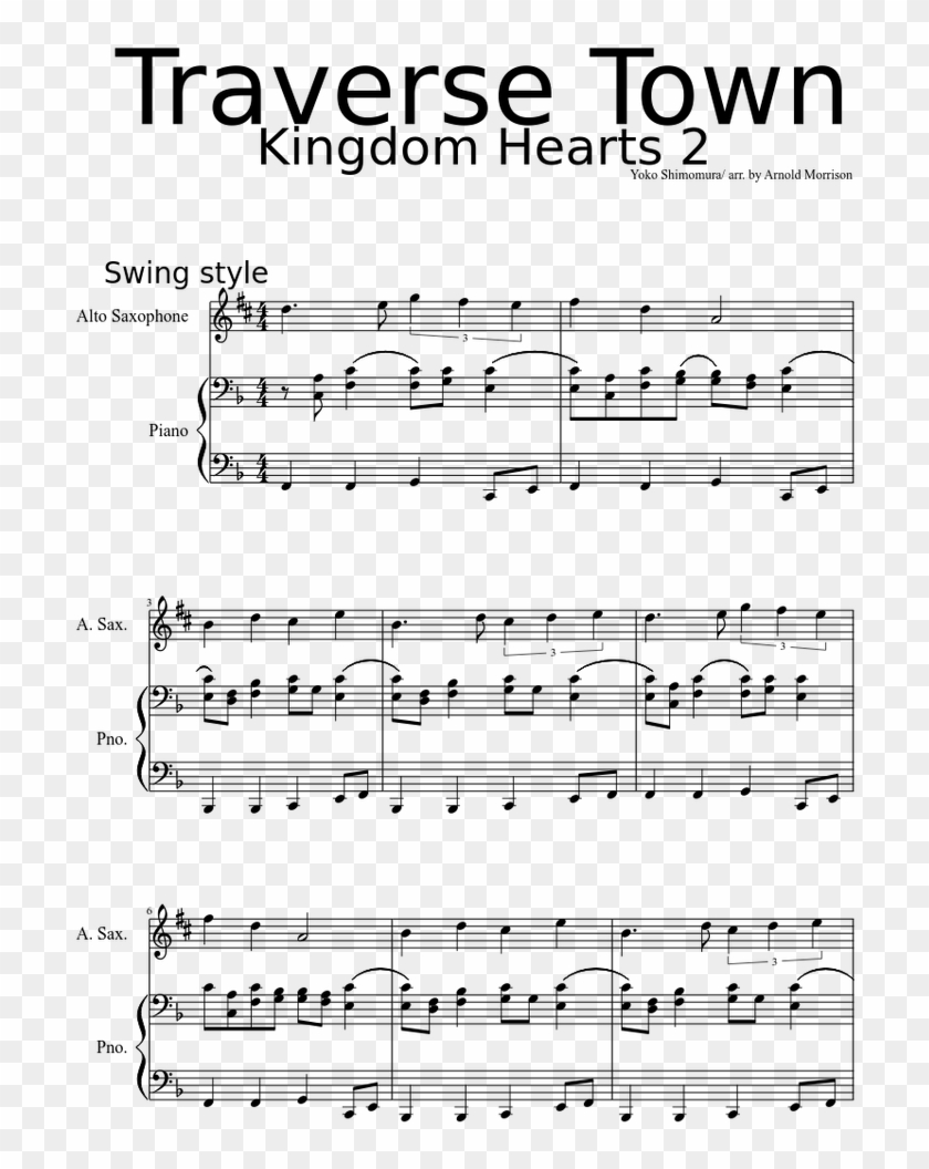 Kingdom Hearts 2 Sheet Music Download Free In Pdf Or - Thank You Next Flute Notes Clipart #3247907