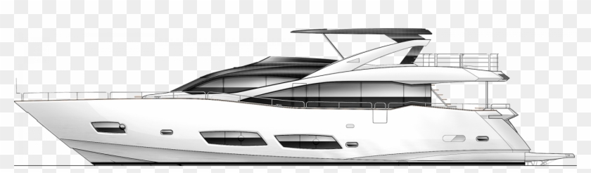 Image Freeuse Metre Sunseeker Lebanon The Arrangement - Yacht Clipart Images Black And White - Png Download