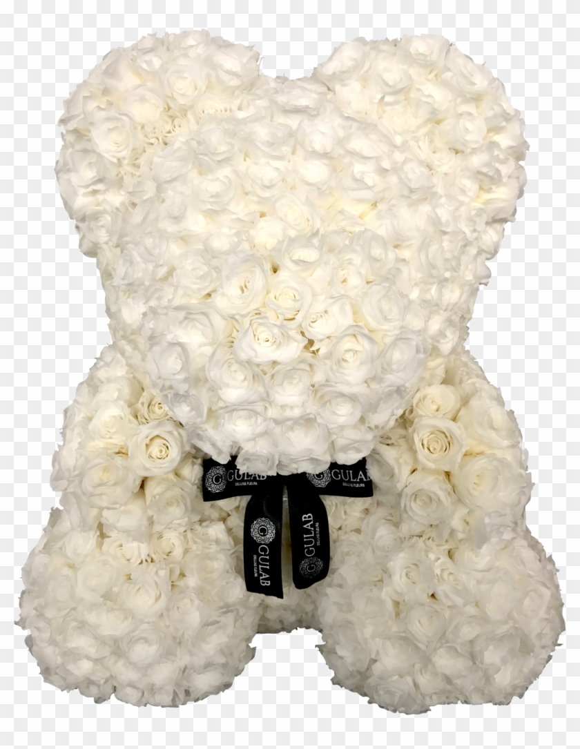 White Teddy Bear Png - Rose Bear White Clipart #3248171