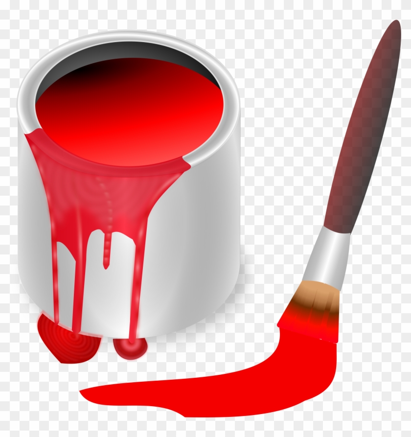 Hq Bucket Png Transparent Bucket - Red Paint Brush Clip Art #3248428