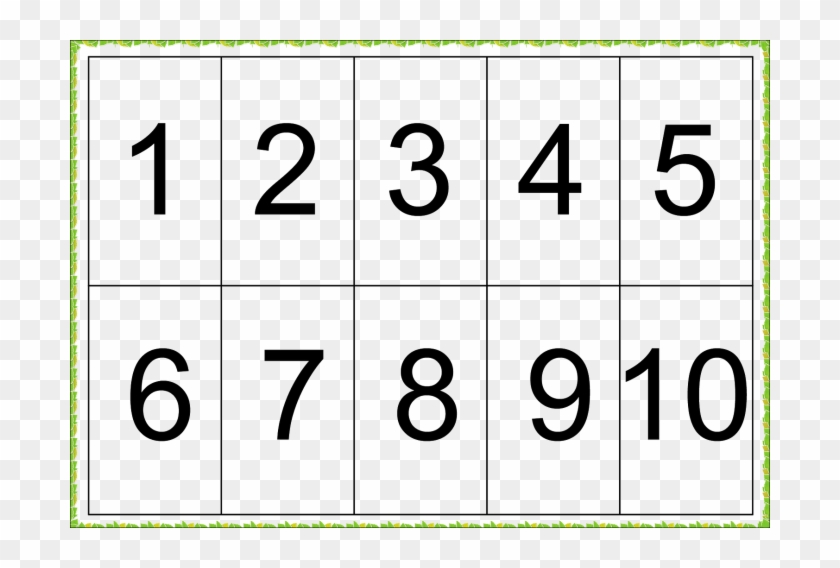 To Numbers Free Picture Png - Number 1 To 7 Clipart