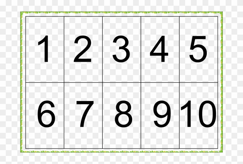 To Numbers Free Picture Png - Number 1 To 7 Clipart #3248526