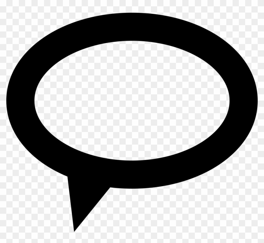 Oval Speech Bubble Comments Clipart