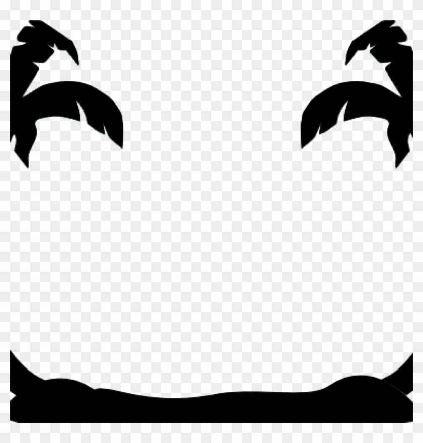 Palm Tree Clipart Black And White Palm Tree Clip Art - Palm Tree Svg File - Png Download