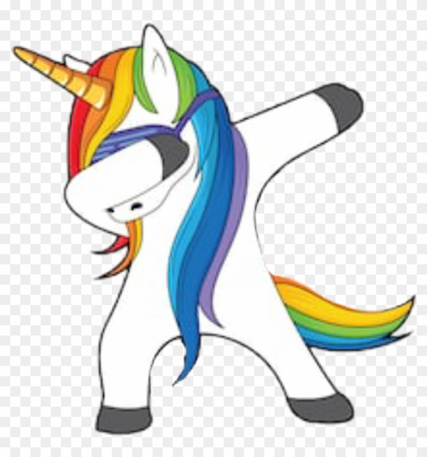 #unicorn #dab - Unicorn Dabbing Clipart