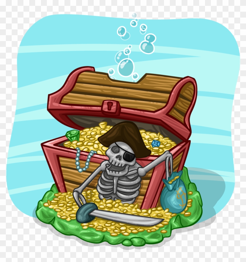 Novelty Treasure Chest - Illustration Clipart #3249979
